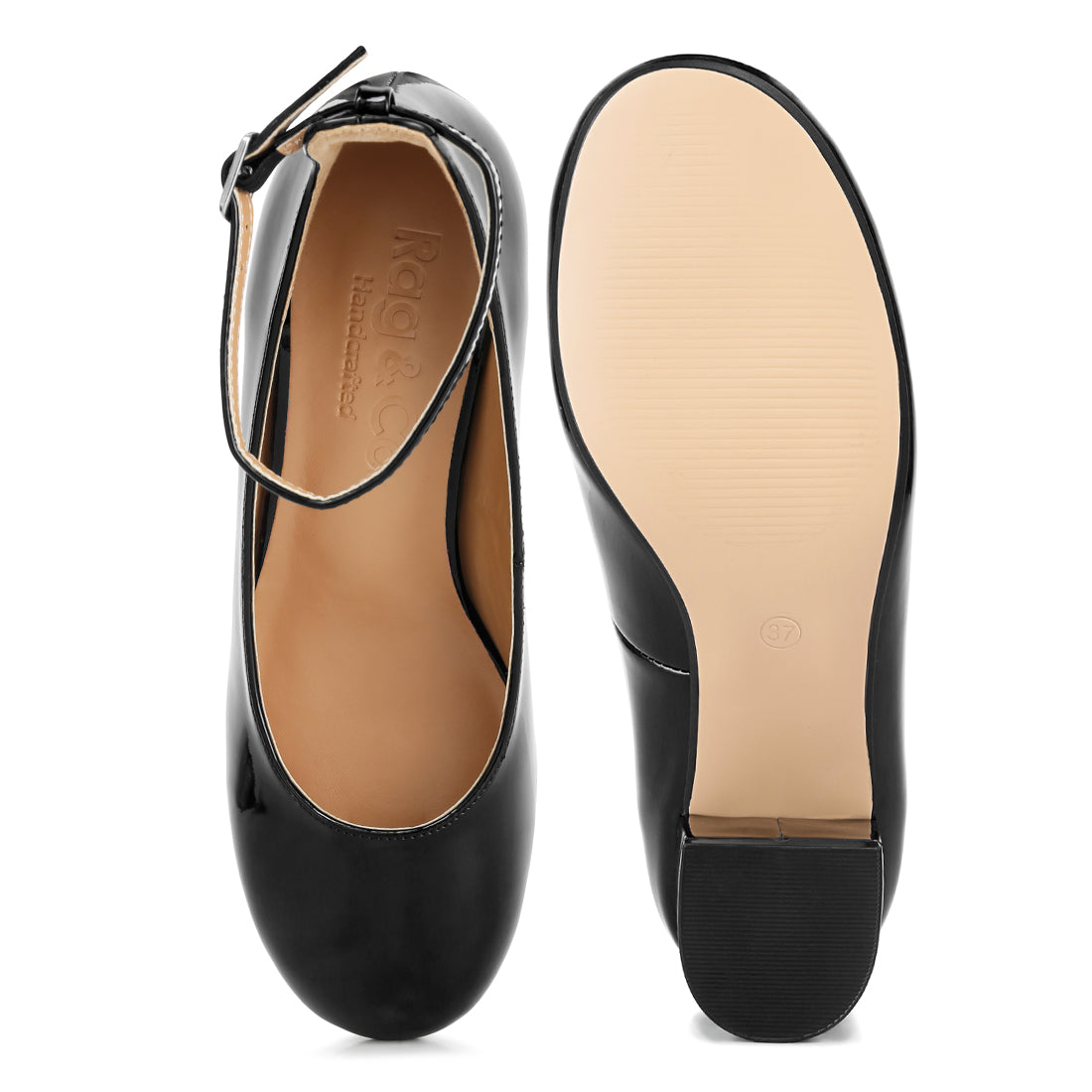 ankle strap low block heel sandals#color_black