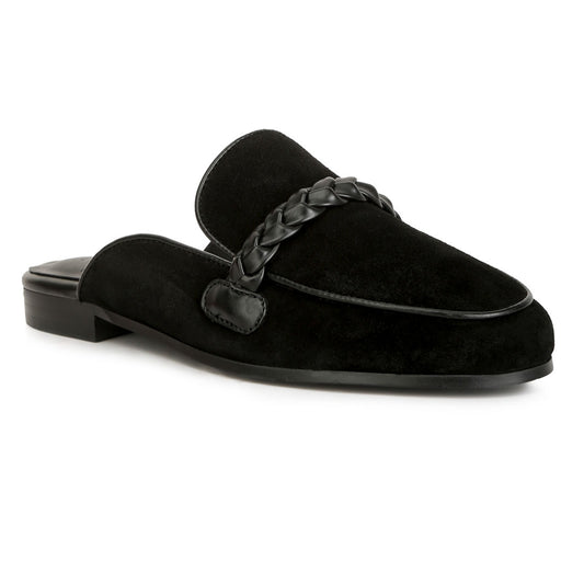 braided detail mules#color_black