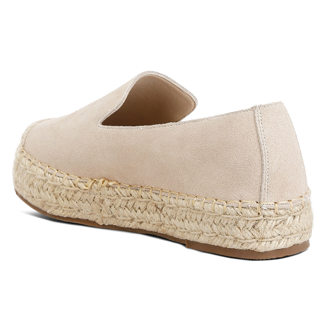 suede flatform heel espadrilles#color_beige