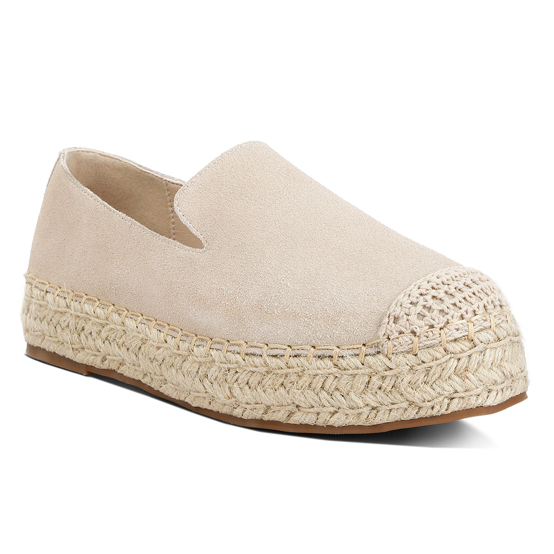 suede flatform heel espadrilles#color_beige