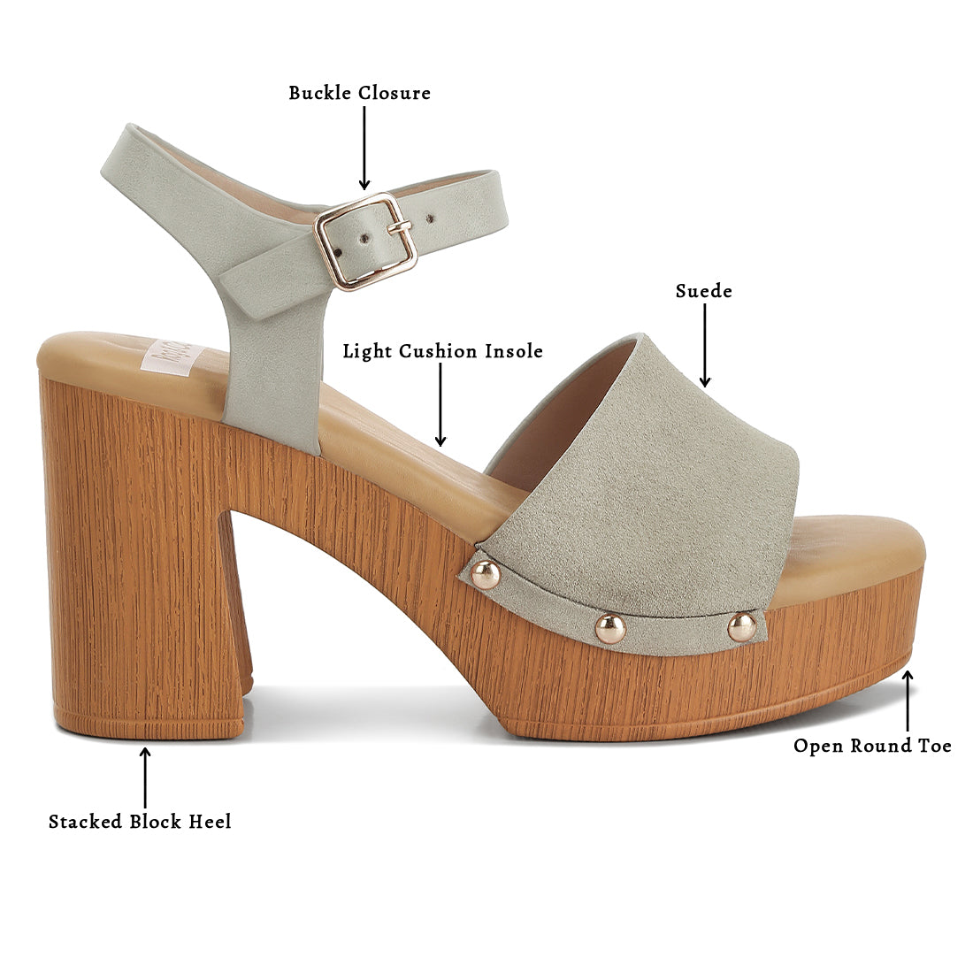 suede high block sandals#color_beige