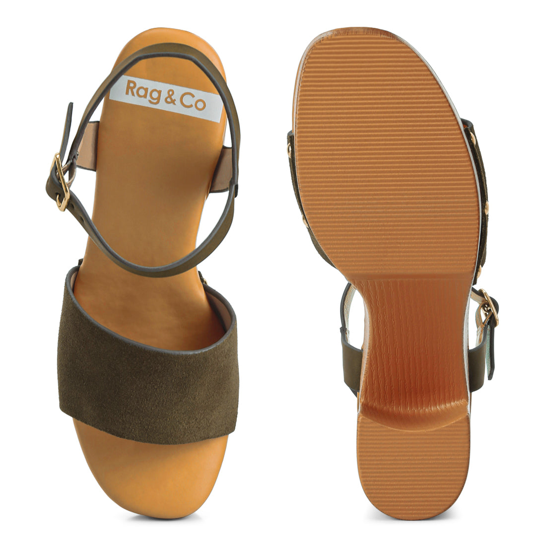 suede high block sandals#color_olive-green