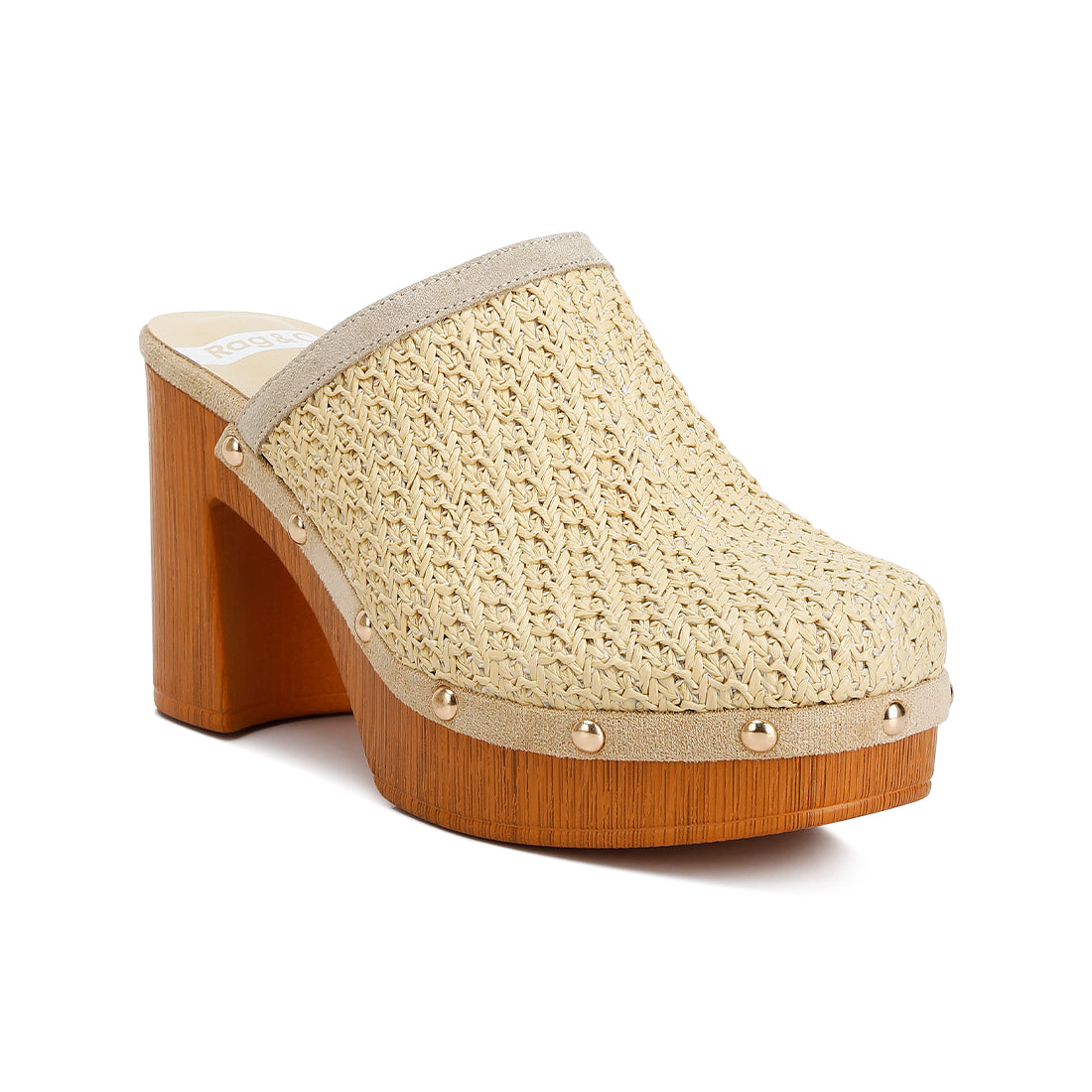 raffia platform clogs#color_beige