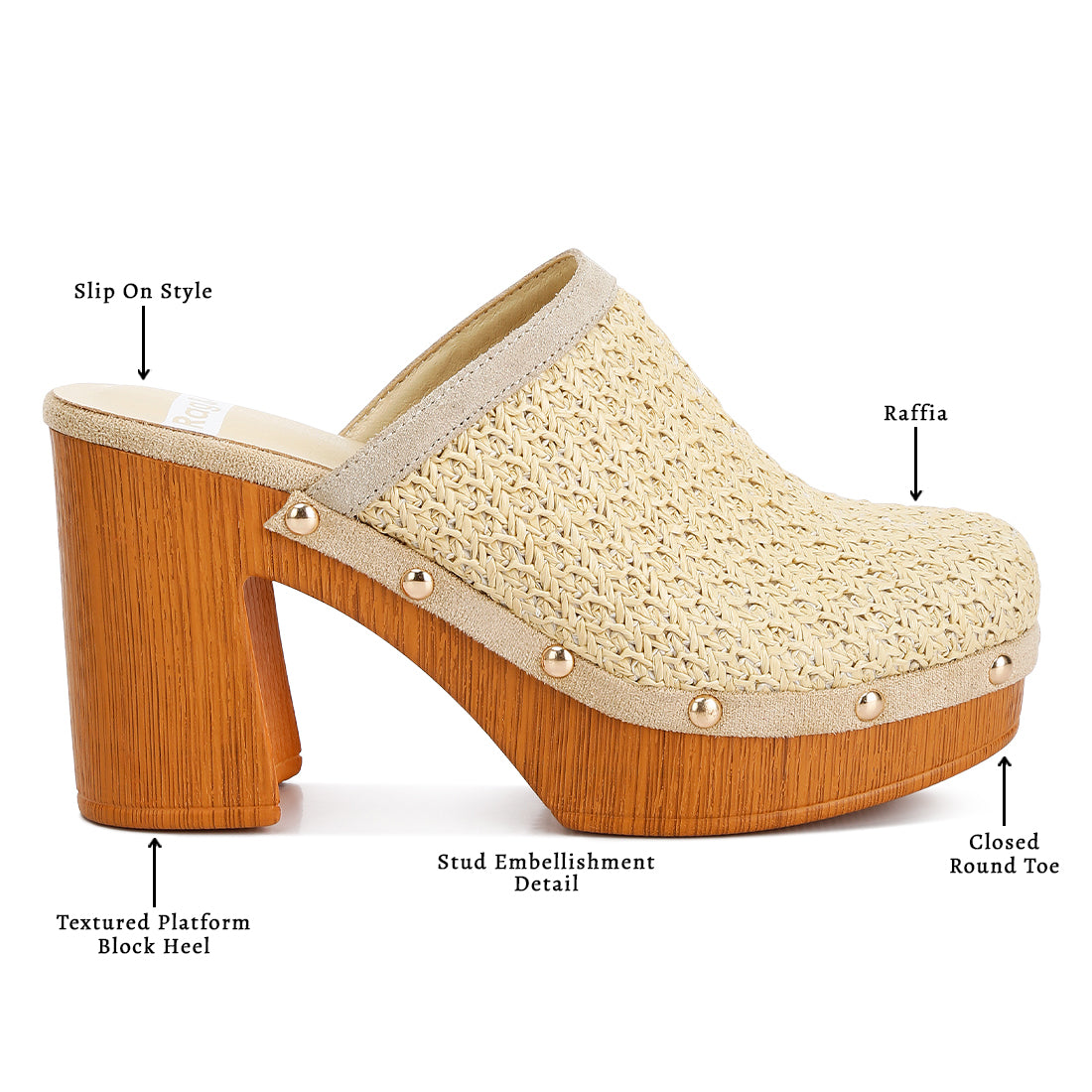 raffia platform clogs#color_beige