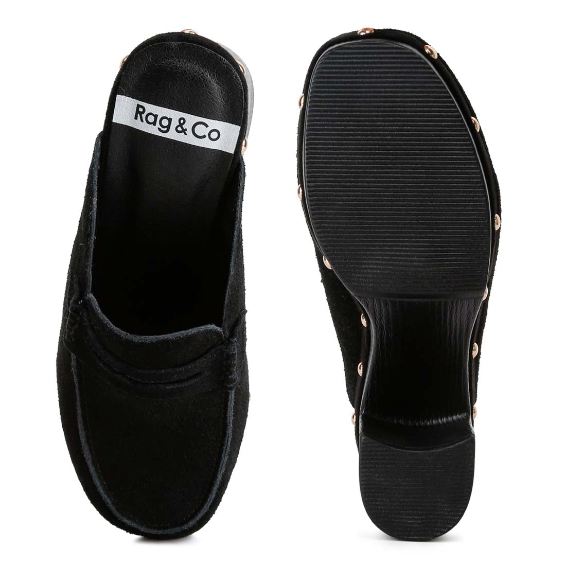 suede platform clogs#color_black