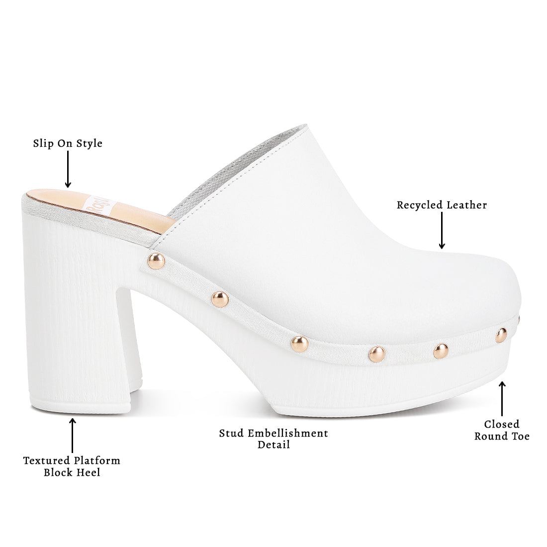 Recycled Leather Clogs