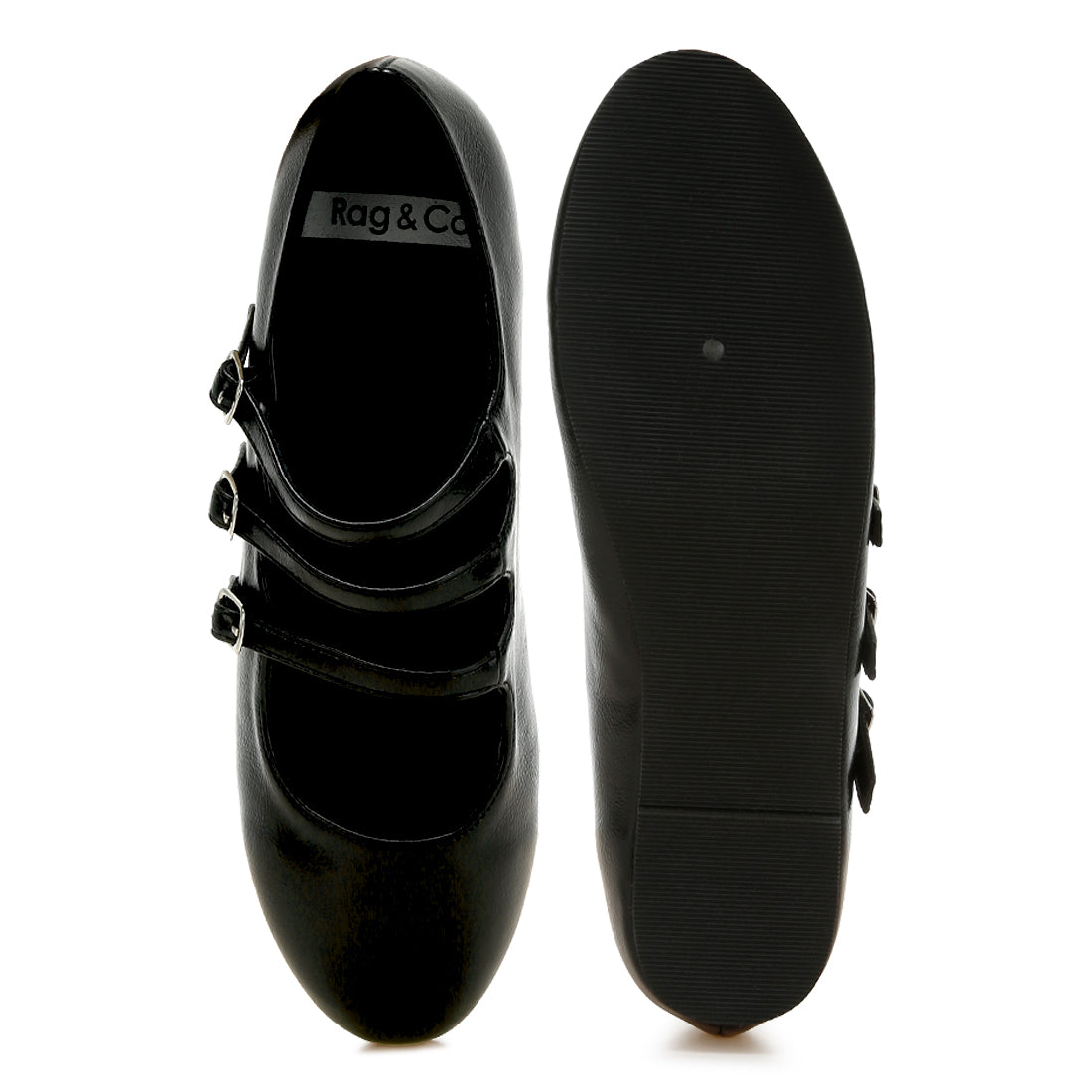 triple strap mary jane sandals
#color_black