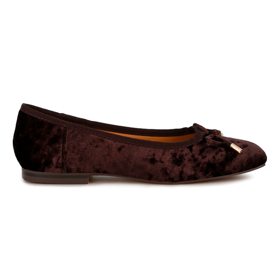 velvet bow ballerinas
#color_brown