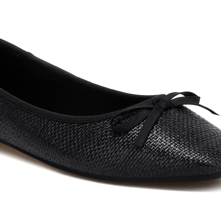 raffia ballet flats#color_black