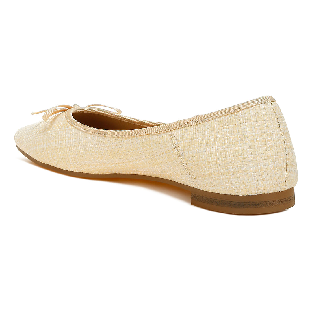 Raffia Ballet Flats