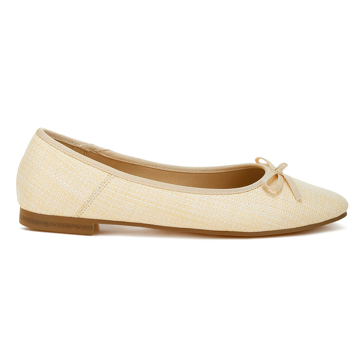 Raffia Ballet Flats