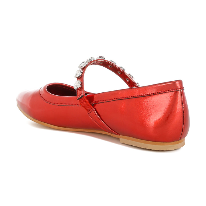 metallic mary jane ballerinas
#color_red