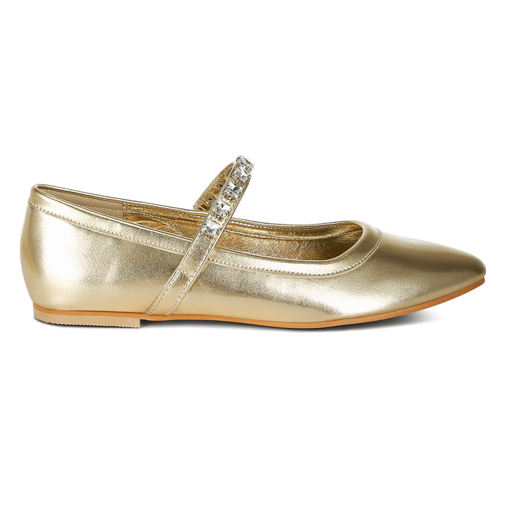 metallic mary jane ballerinas
#color_gold