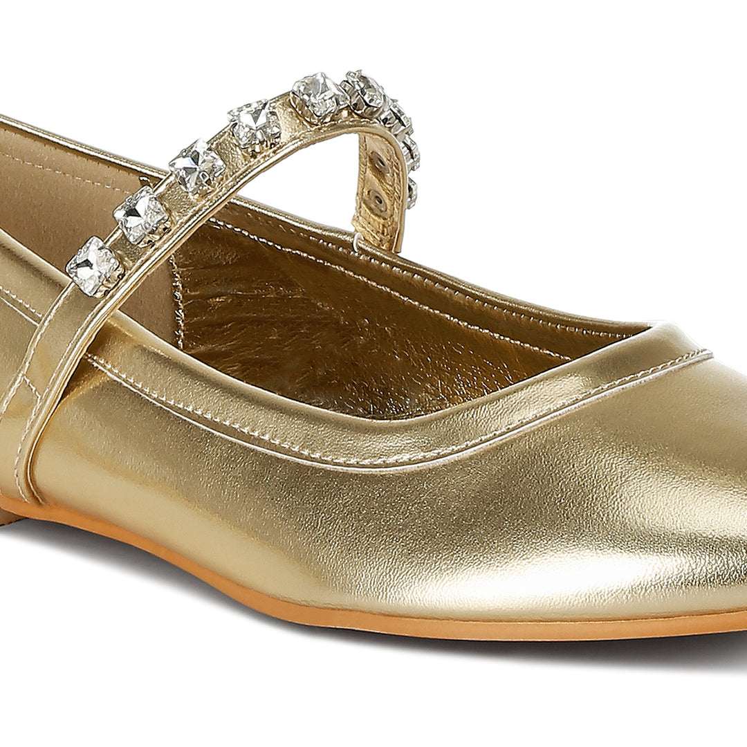 metallic mary jane ballerinas
#color_gold