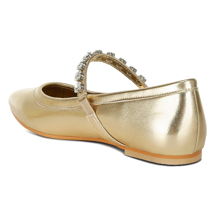 metallic mary jane ballerinas
#color_gold