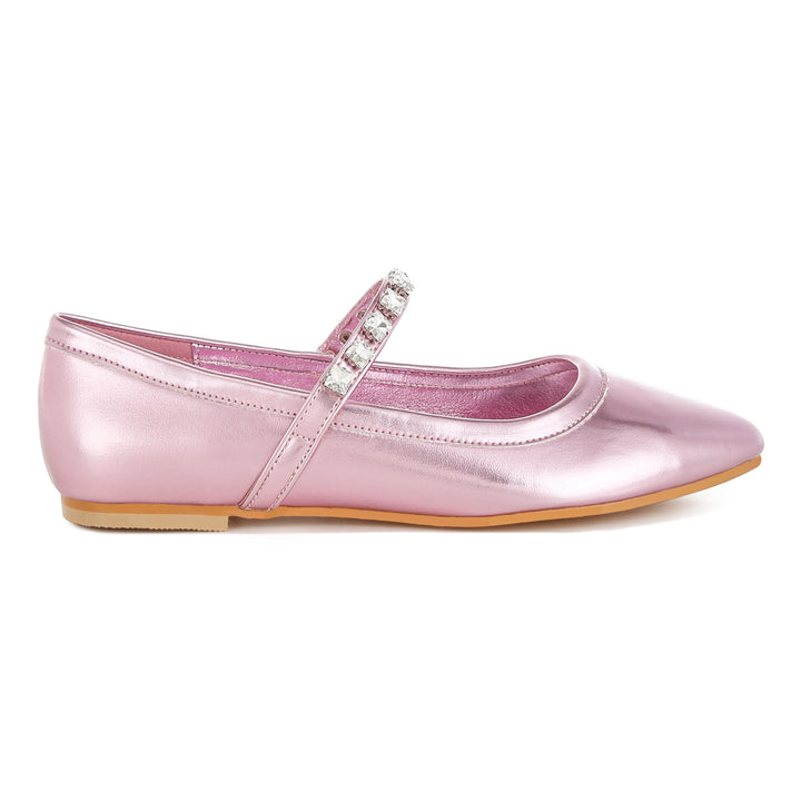 metallic mary jane ballerinas
#color_pink