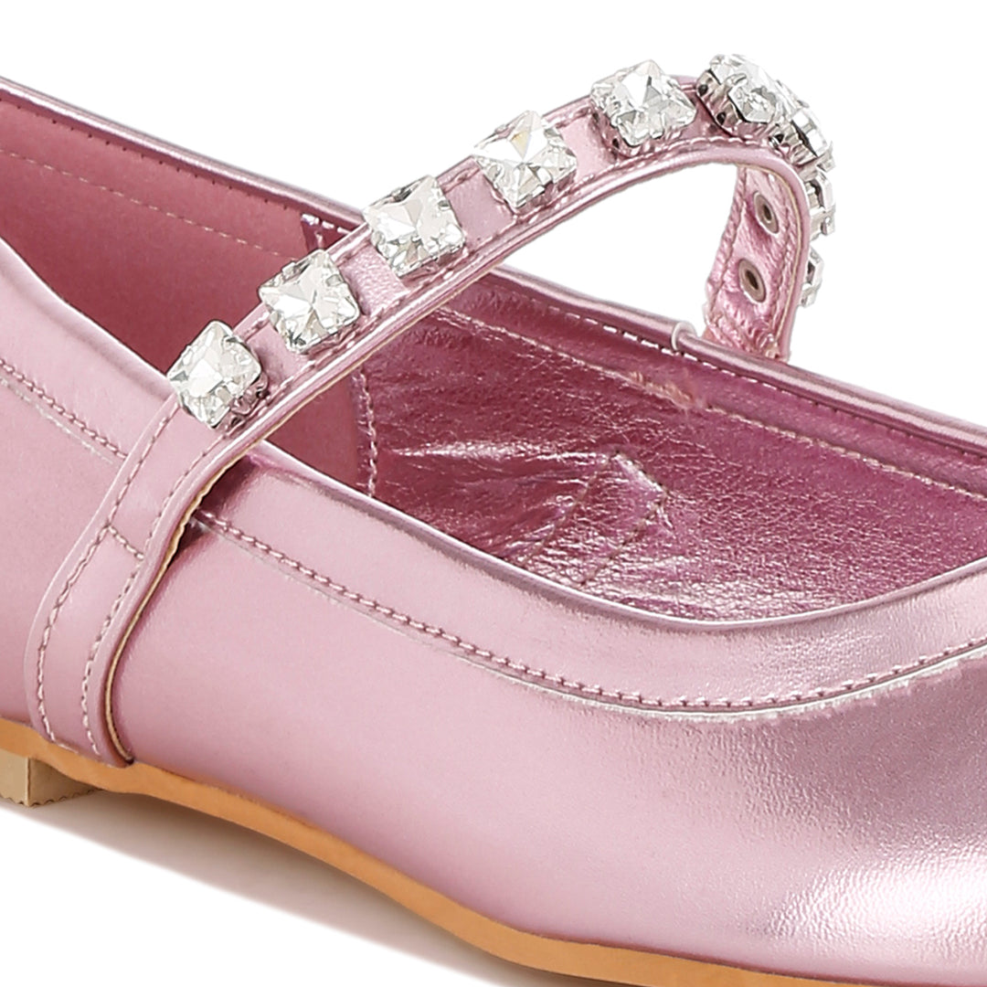 metallic mary jane ballerinas
#color_pink