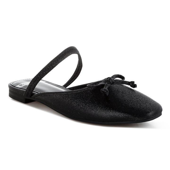 glitter ballet mules#color_black