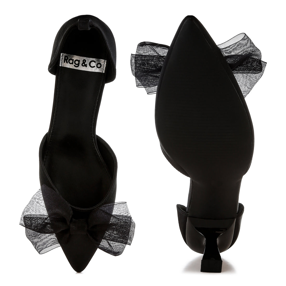 bow detail satin sandals#color_black