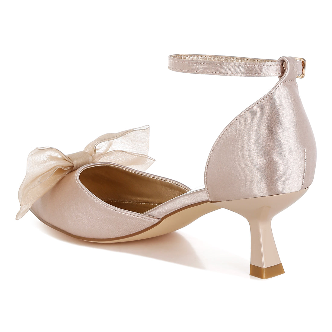 bow detail satin sandals#color_beige