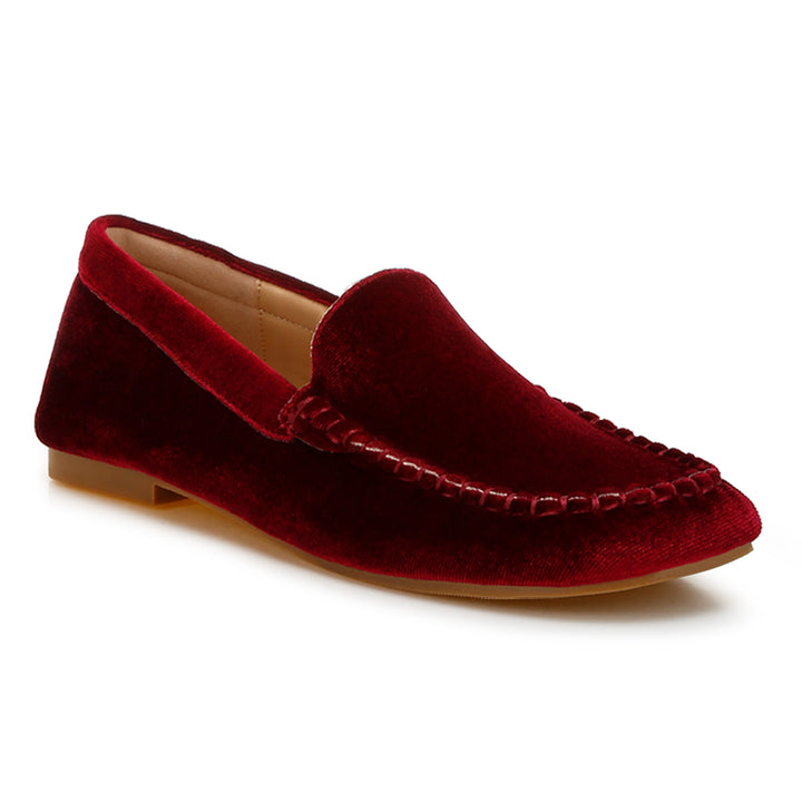 velvet flat loafers
#color_burgundy