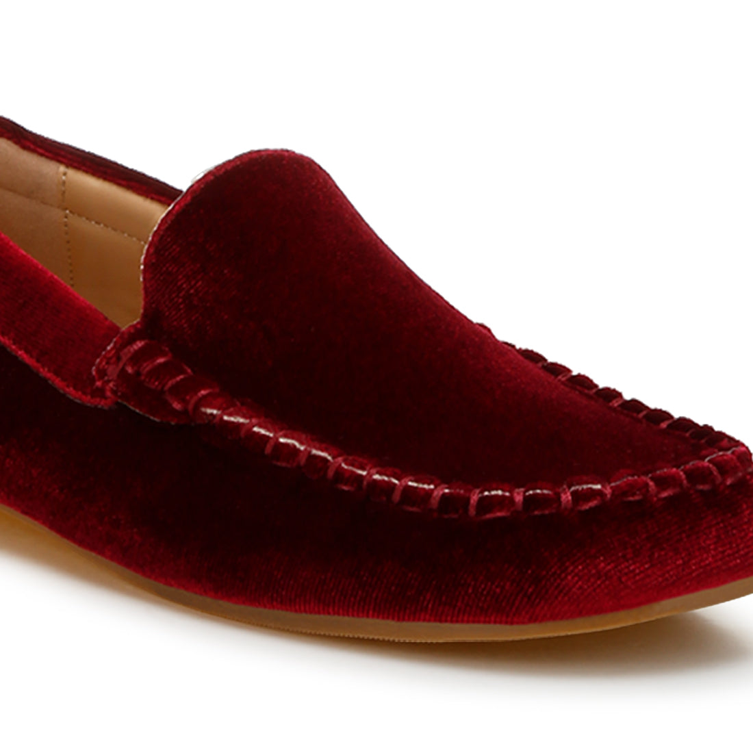 velvet flat loafers
#color_burgundy