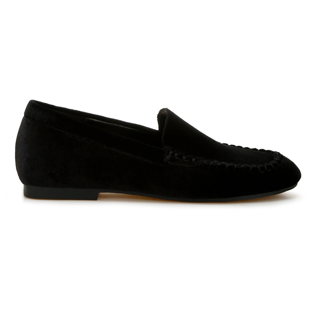 velvet flat loafers
#color_black