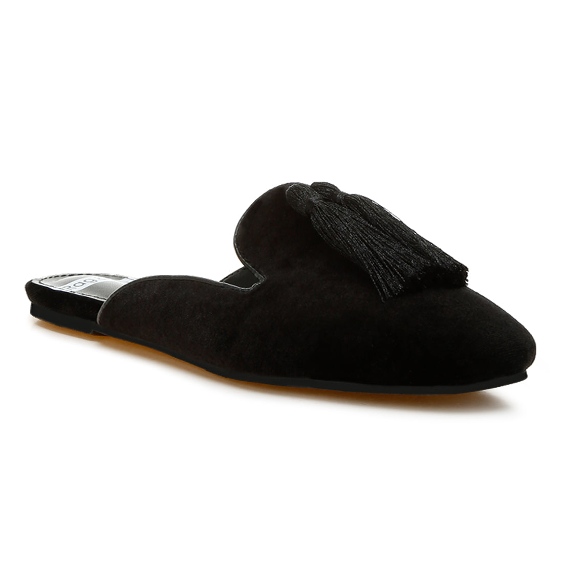 tassel detail velvet mules#color_black