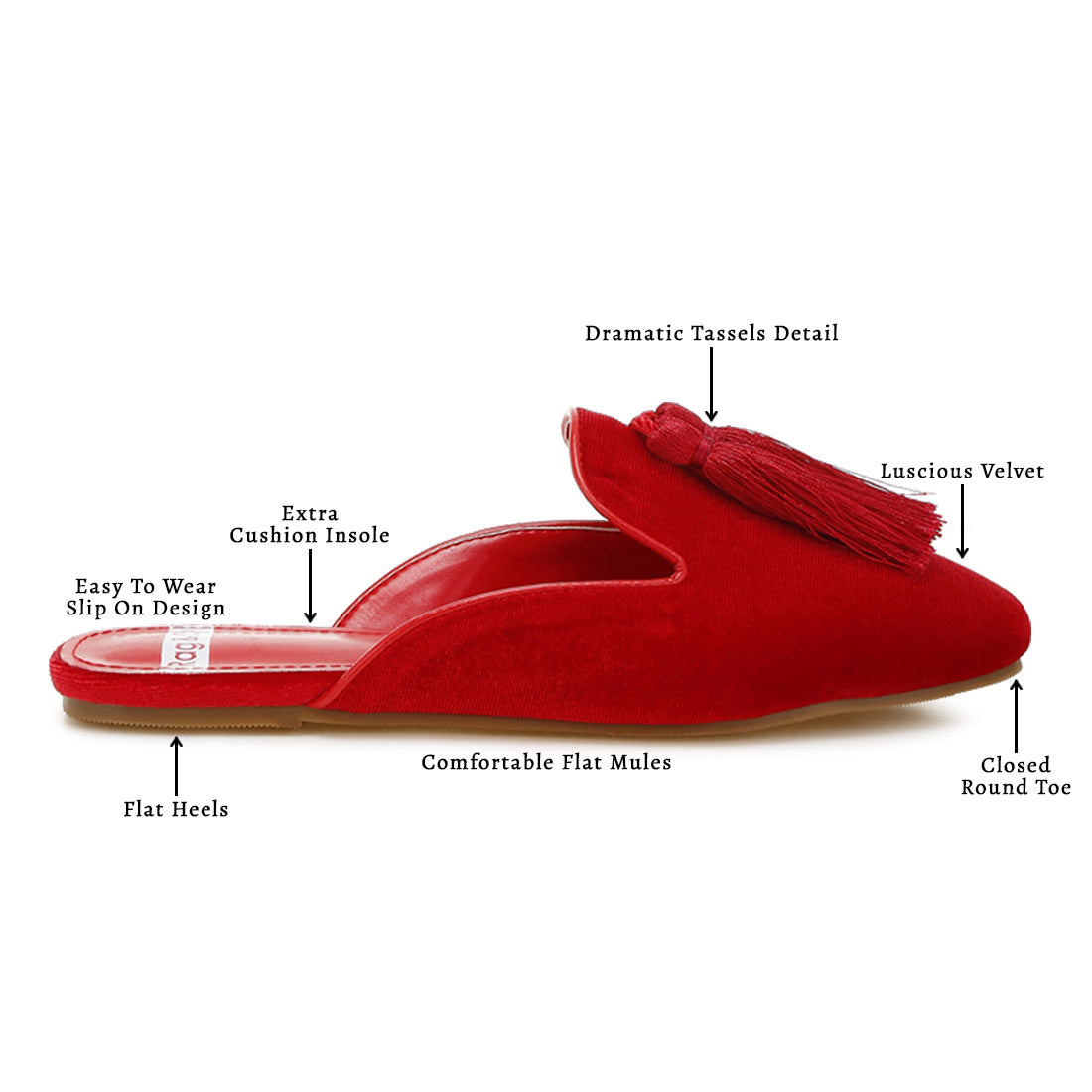 tassel detail velvet mules#color_red