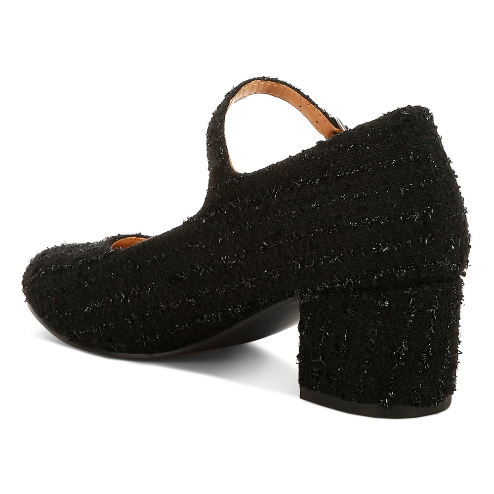 tweed mary jane sandals
#color_black