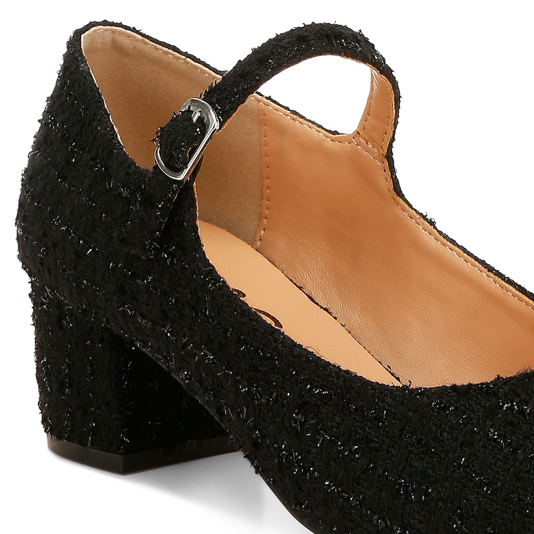 tweed mary jane sandals
#color_black