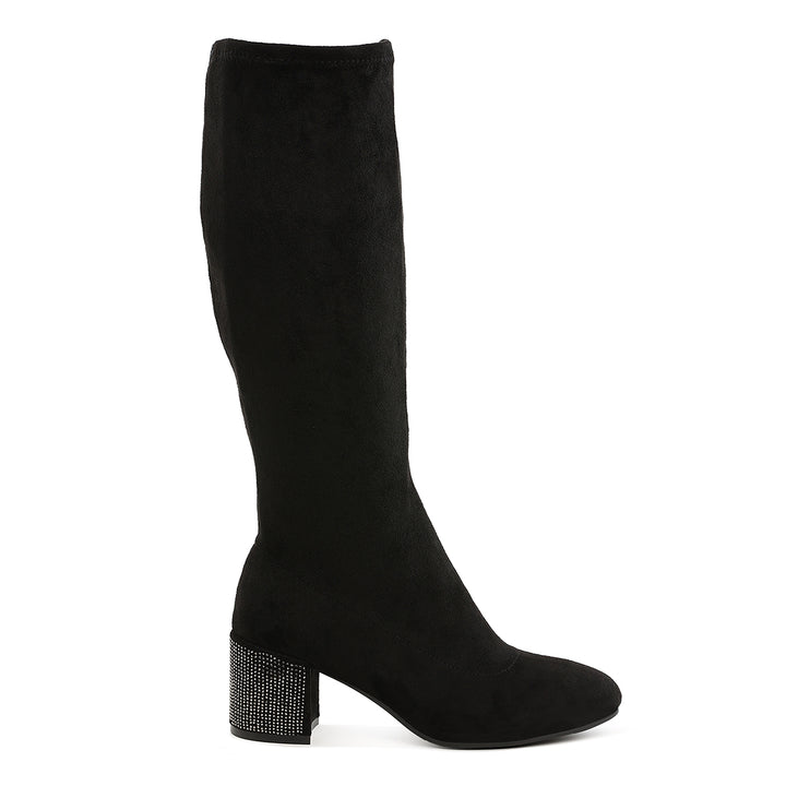 Microfiber Knee High Boots