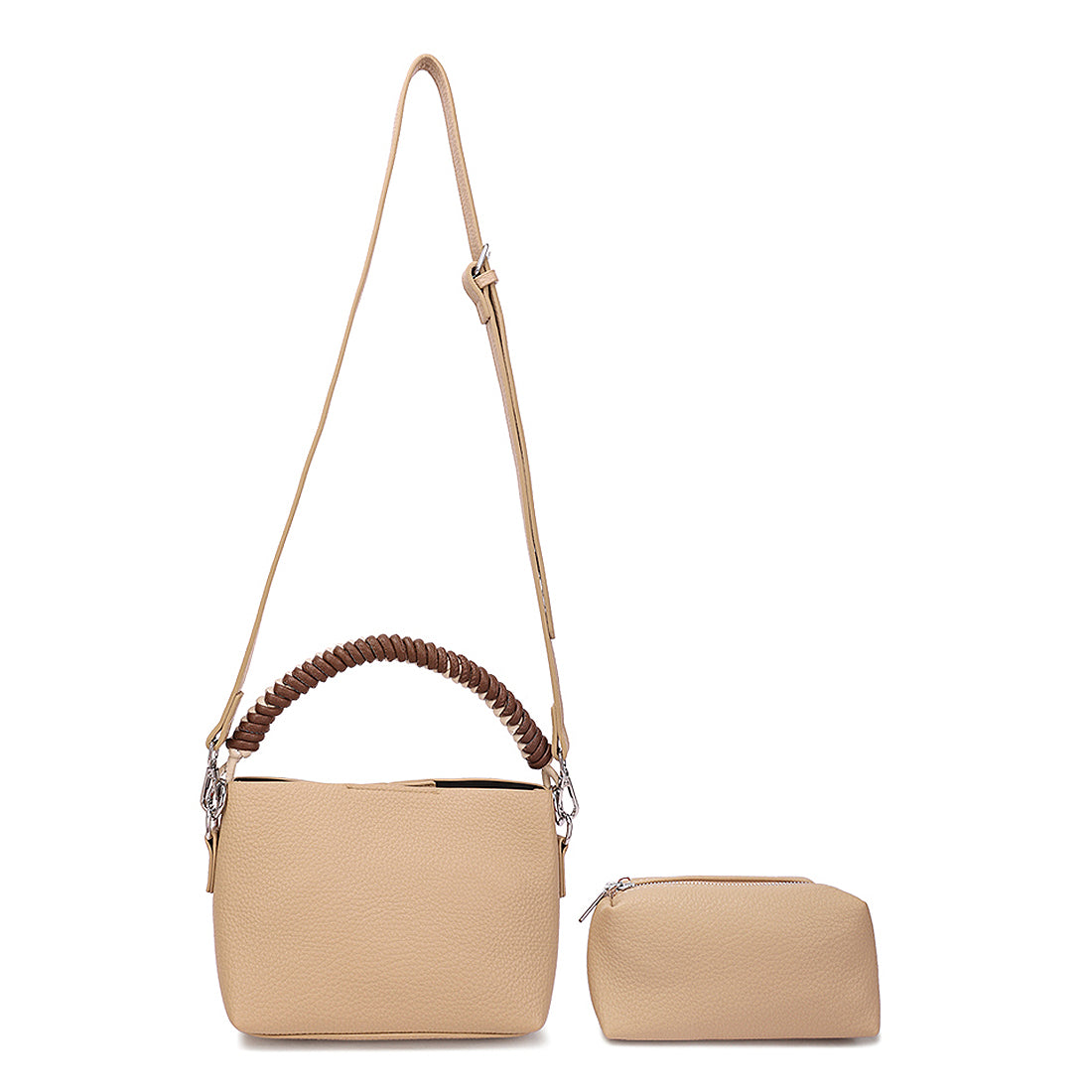 cable cord strap mini bag#color_khaki