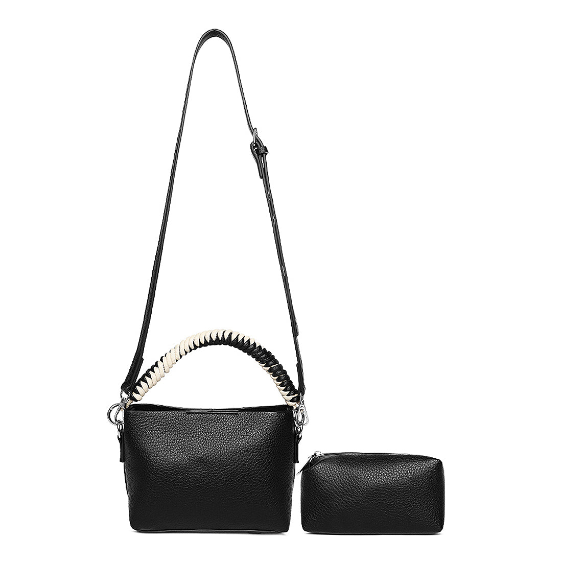 cable cord strap mini bag#color_black