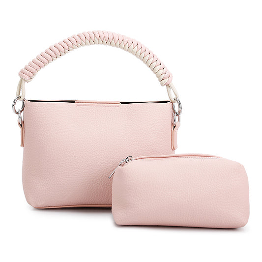 cable cord strap mini bag#color_pink