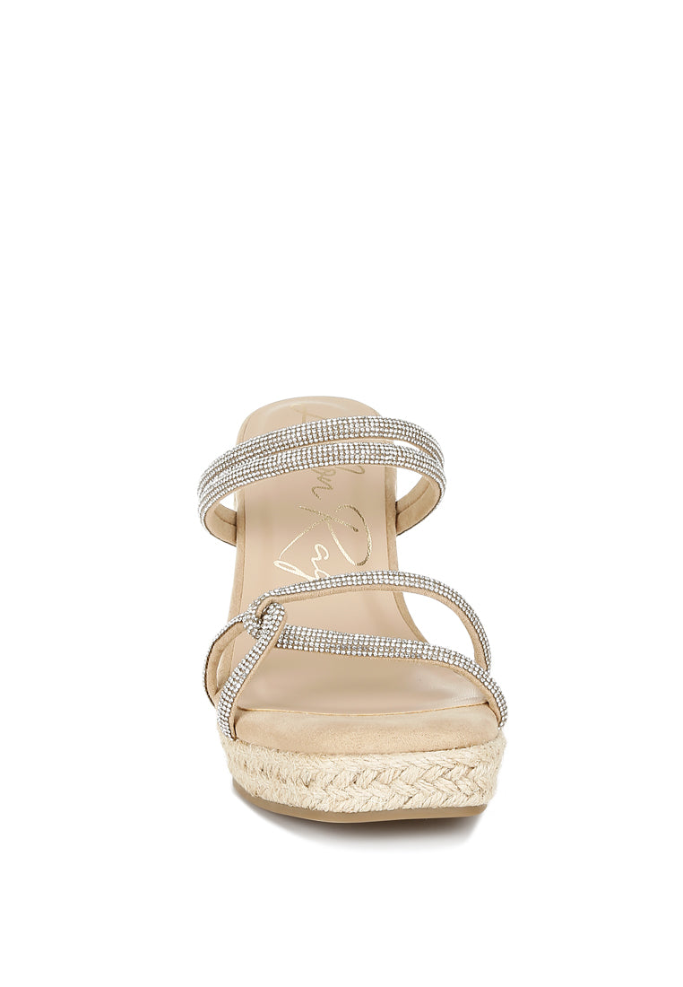 Rhinestones Embellished Espadrilles