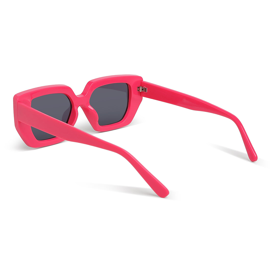 oversized cat eye square sunglasses#color_dark-pink