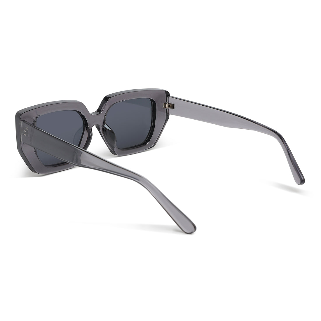 oversized cat eye square sunglasses#color_grey