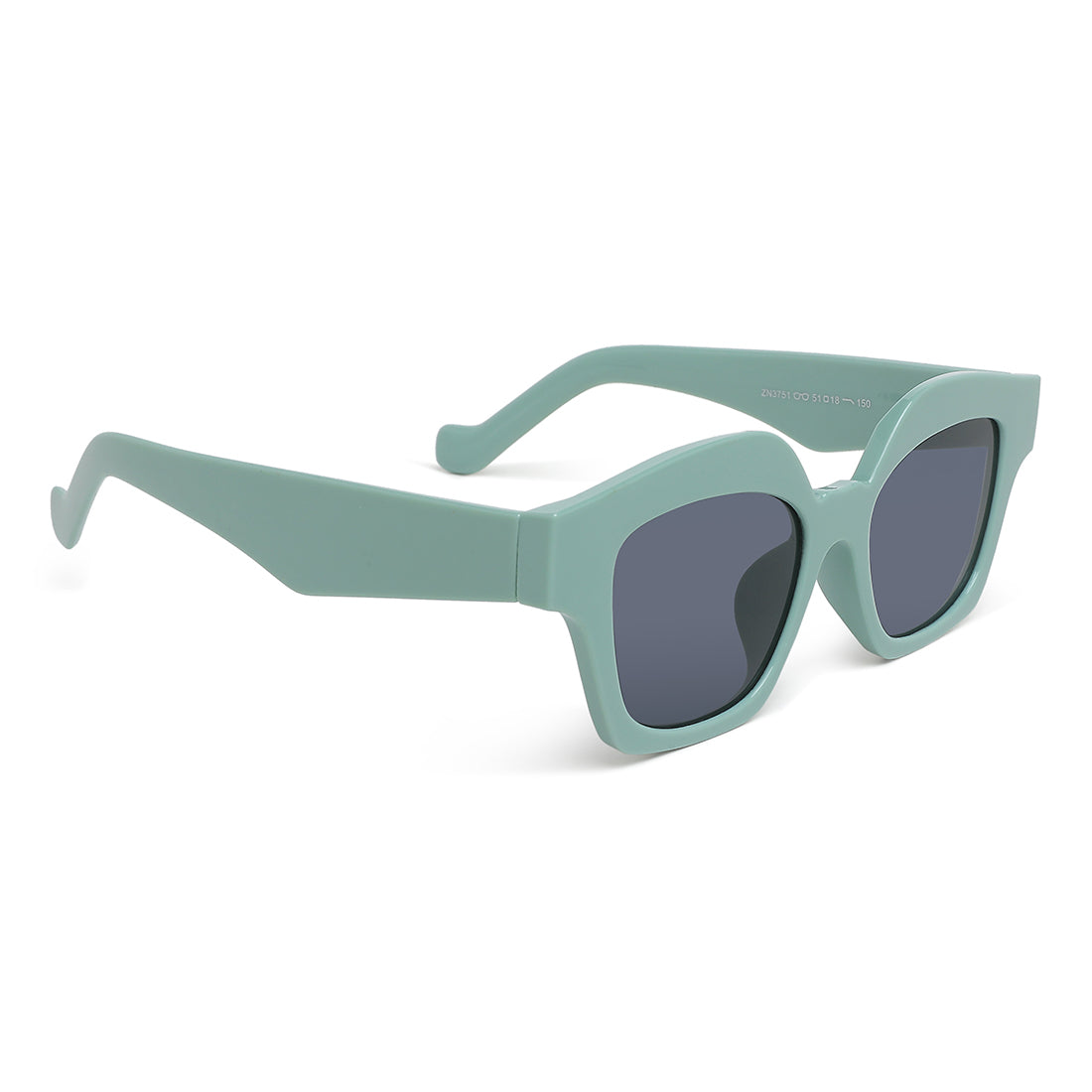 tinted uv-protected square sunglasses#color_peppermint-green