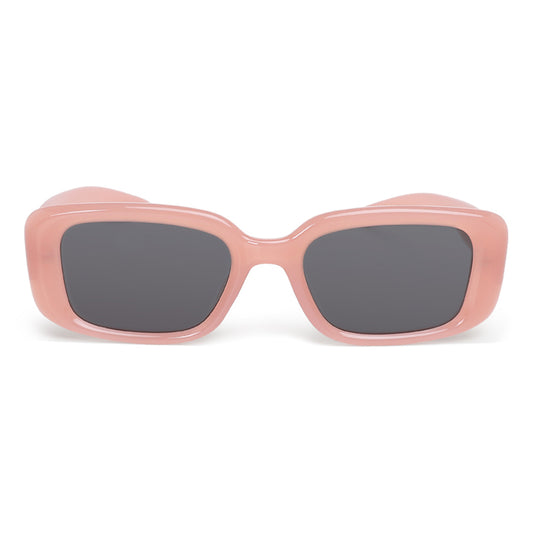 metallic stars rectangular sunglasses#color_peach