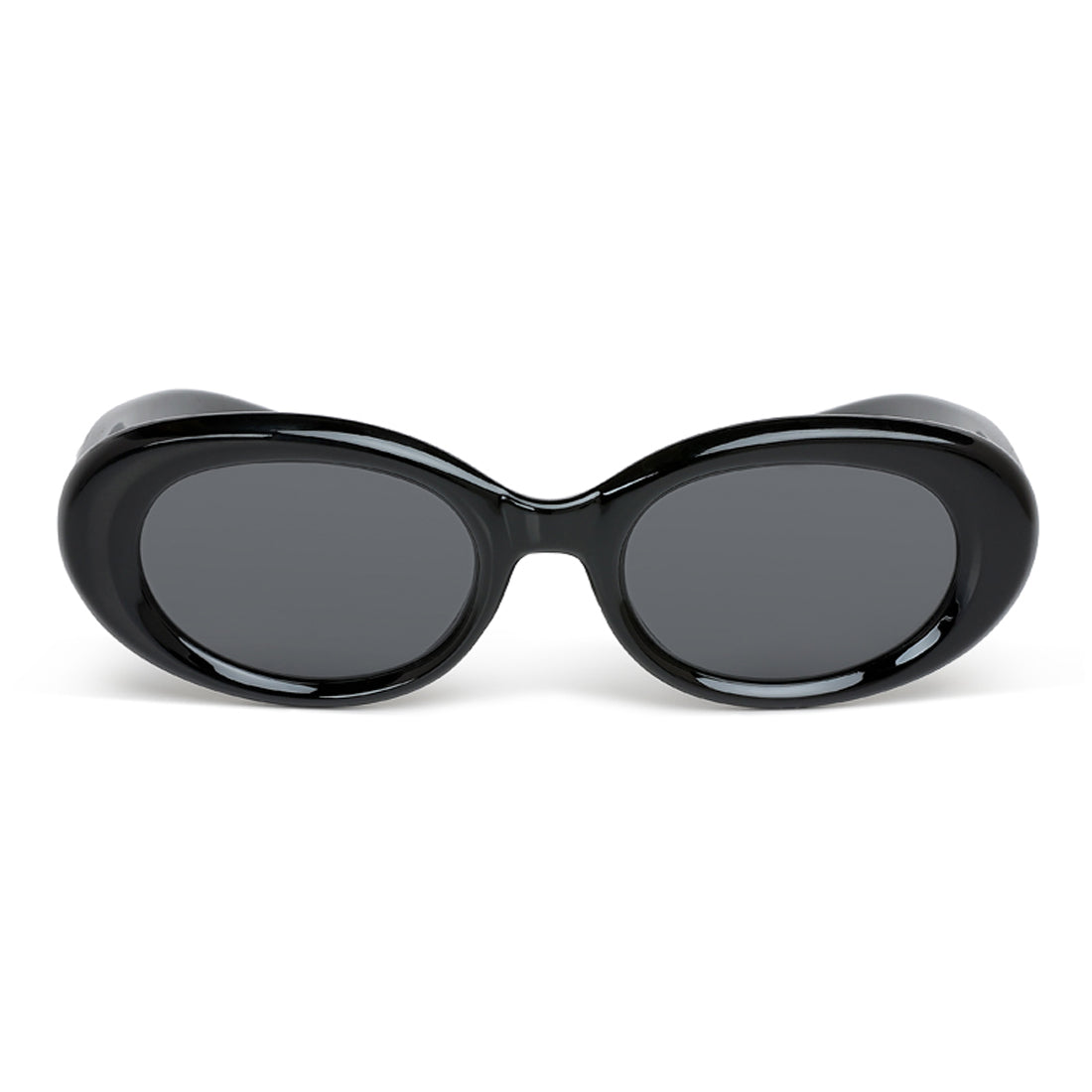 metallic stars oval sunglasses#color_black