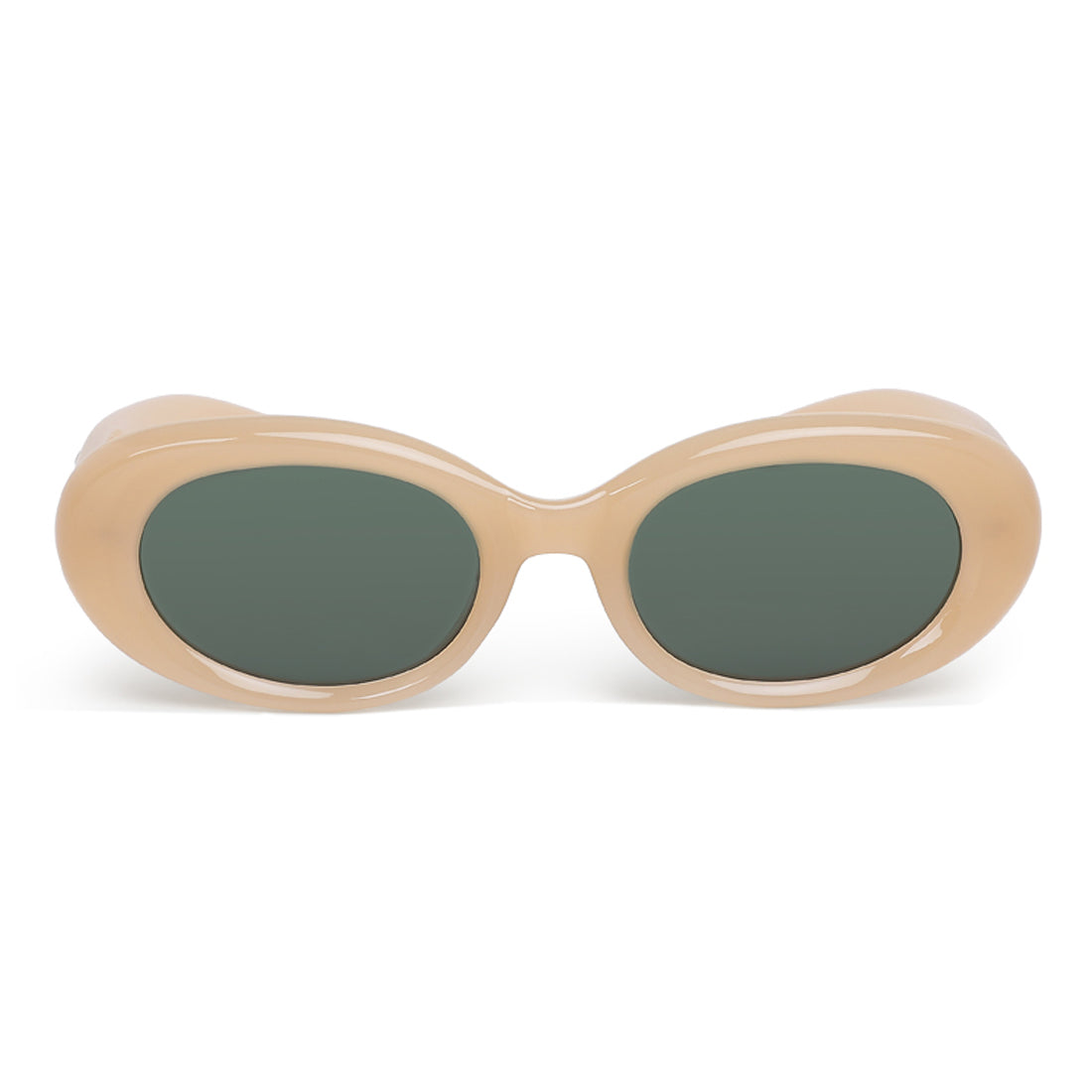 metallic stars oval sunglasses#color_skin