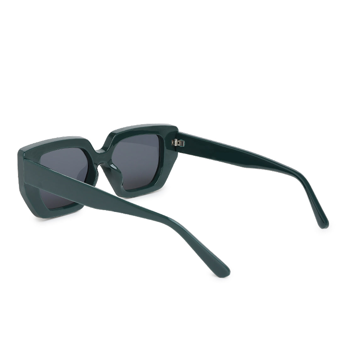 square winged sunglasses#color_green