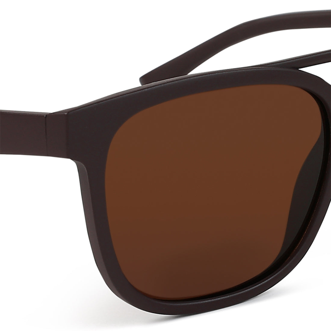 top bar detail wayfarer sunglasses#color_brown