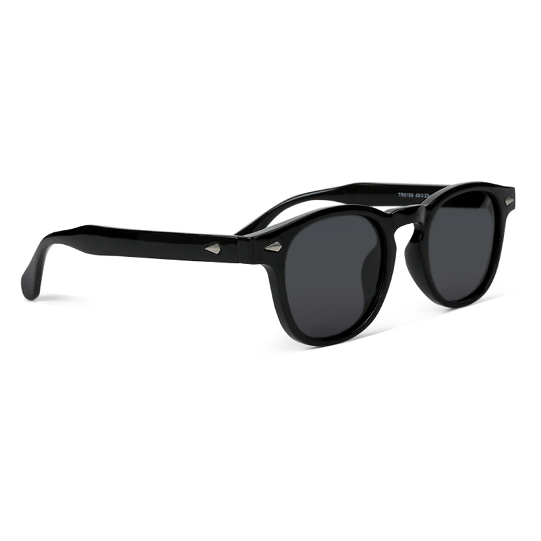 round tinted sunglasses#color_black