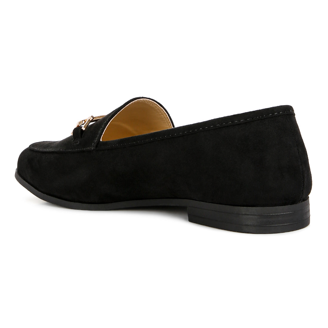 Black Metal Sling Casual Loafers