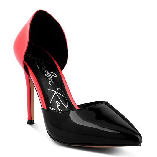 Pink Candy Cane Slip On Stiletto Heels