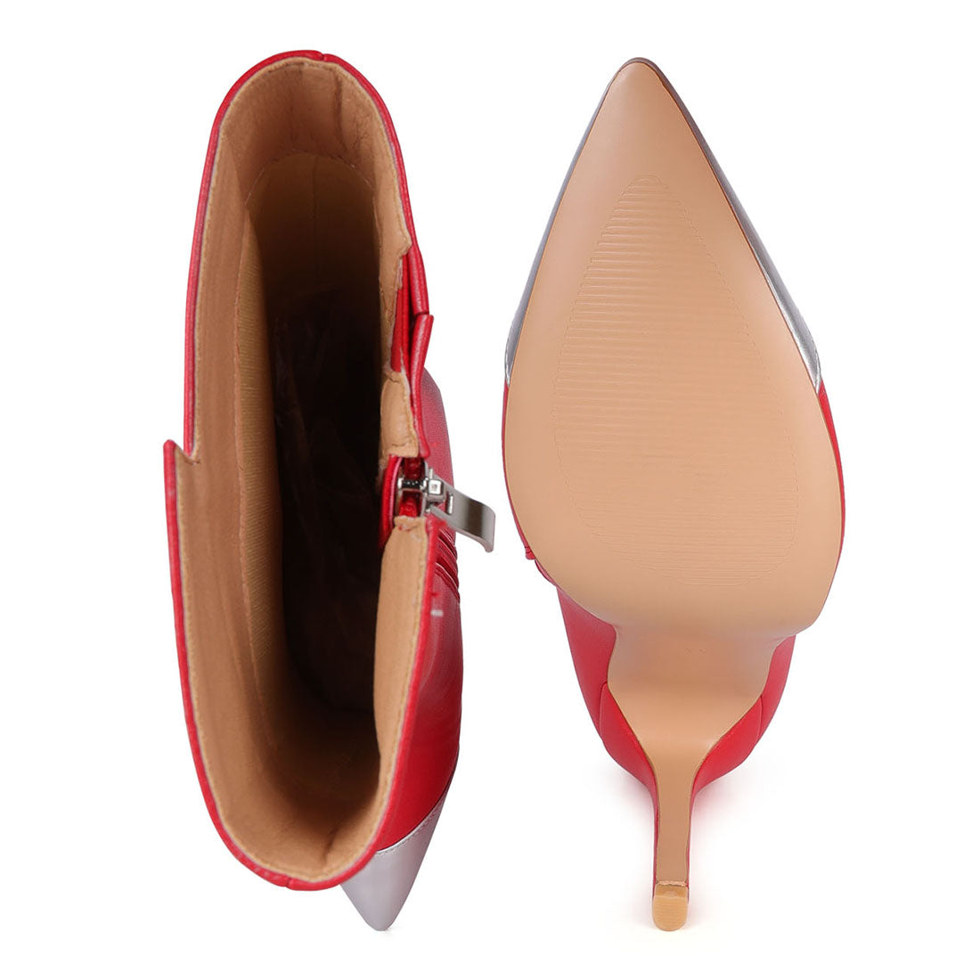 dip stiletto boots#color_red