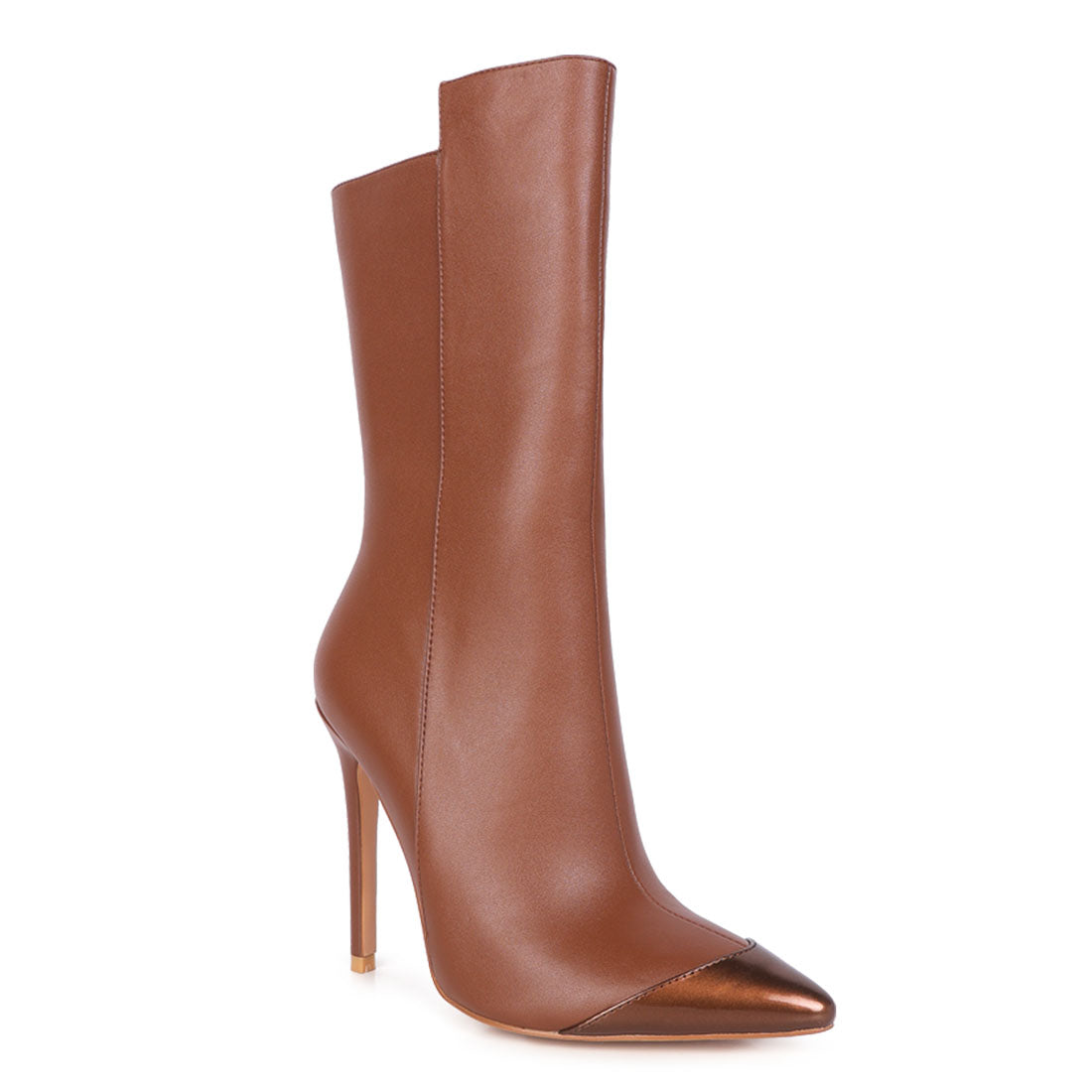 dip stiletto boots#color_tan
