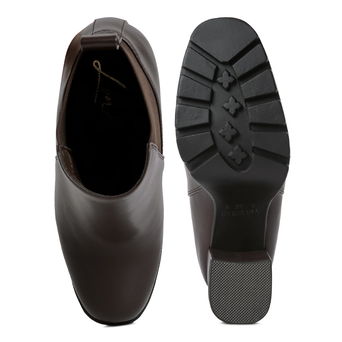 bolt block heeled chelsea boots#color_brown